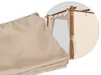 Komplet zasłon bocznych do pergoli 4x4 - Cream Wood