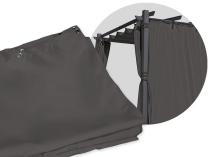 Dodatkowe zasłony boczne do pergoli Kirn 3x6 - Grey
