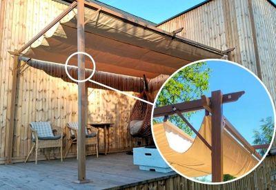 Stalowa pergola tarasowa 3x4