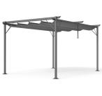 Moderní antracitová 3x4 terasová pergola - Niro Grey