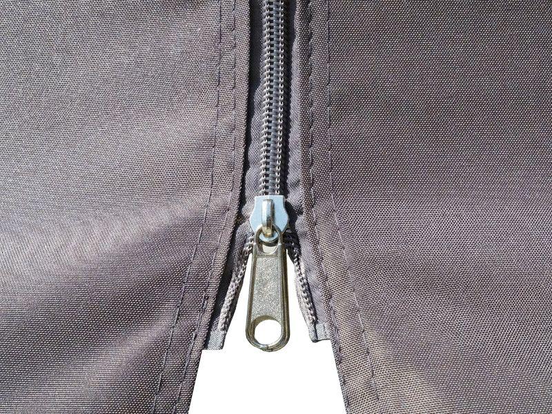 Detale wykonania zasłon do pergoli Niro - zamek