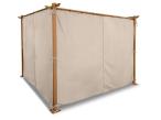 Zestaw zasłon do pergoli Niro 3x3 - Cream Wood