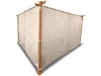 Komplet zasłon bocznych do pergoli Niro 3x4 - Cream Wood
