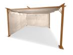 Komplet zasłon bocznych do pergoli Niro 3x4 - Cream Wood