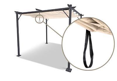 pergola ogrodowa z przesuwnym dachem