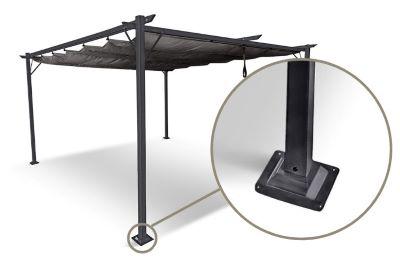 montážní patky pro pergolu na terasu 3x6