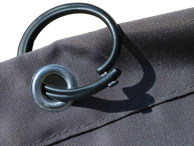 Detale wykonania zasłon do pergoli Niro - element montażowy