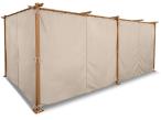Zasłony boczne do pergoli Niro 3x5,5 - Cream Wood