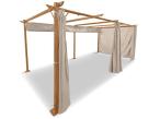 Zasłony boczne do pergoli Niro 3x5,5 - Cream Wood