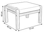 Pufy Tavaro - Wood - 2szt