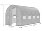 Folia na tunel metalowy z metalowymi drzwiami 4x2m – biała