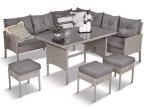 OUTLET - Szary narożnik technorattan Torino Corner XL Grey