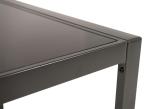 Stół Sodor ze szklanym blatem 140x70 - Dark Grey
