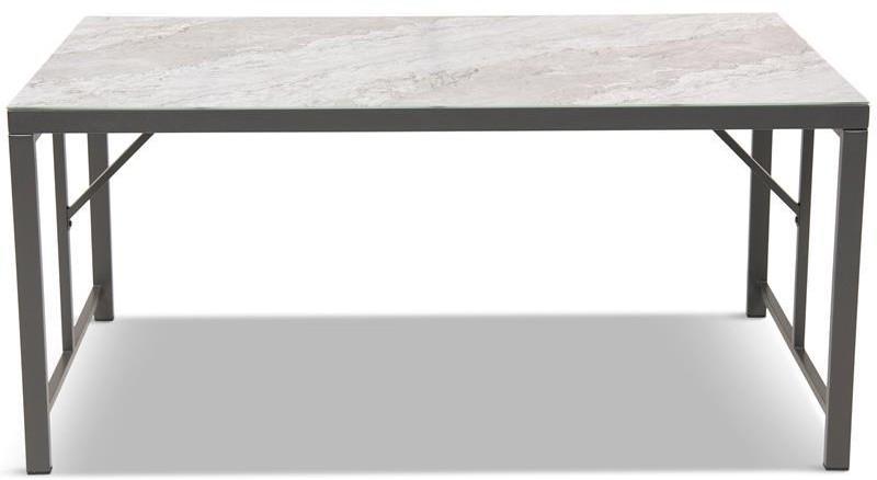 Stolik ogrodowy na stalowym stelażu