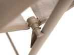 Zestaw składanych krzeseł z aluminium Kanbery - Taupe - 2szt