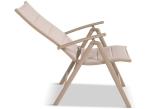 Zestaw składanych krzeseł z aluminium Kanbery - Taupe - 2szt