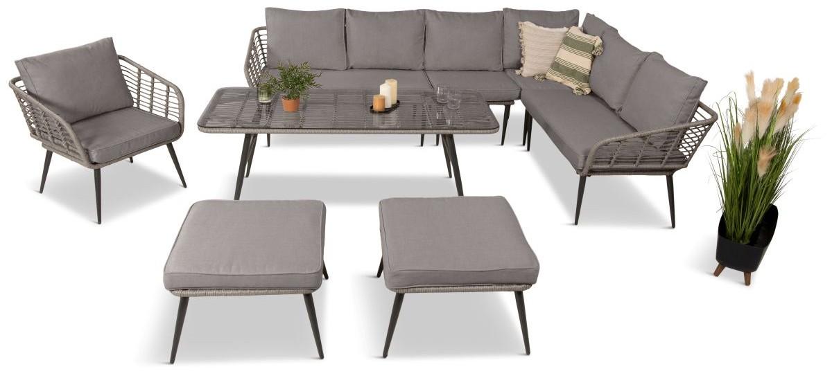 Komplet mebli ogrodowych Torgiano Corner XL Grey