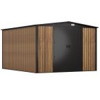Metalowa szopa ogrodowa Hartt Plus 300x360x205cm drzwi na zawiasach - Wooden