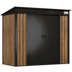 Szopa ogrodowa z grubszej blachy Nittel 240x120x205 cm - Wooden