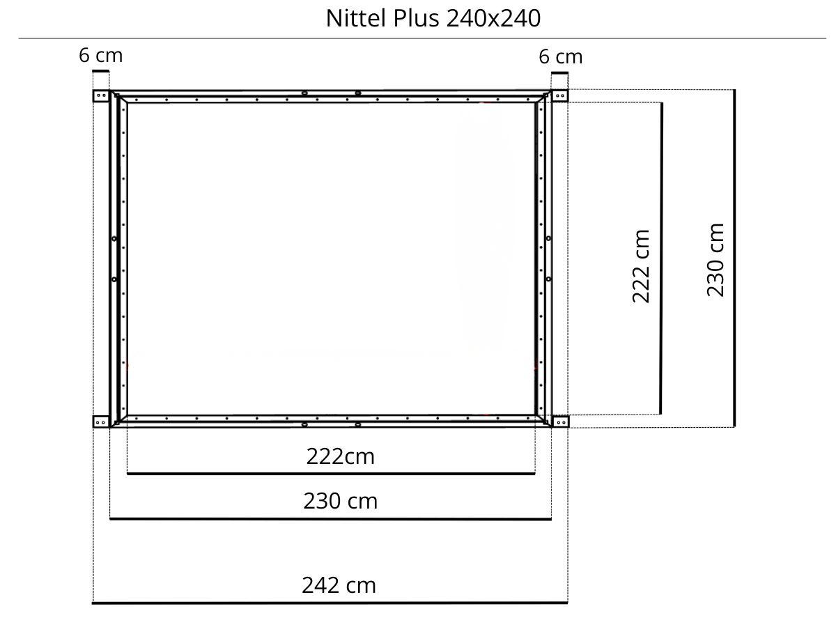 Schemat wymiarów podstawy