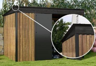 wysoki domek narzędziowy