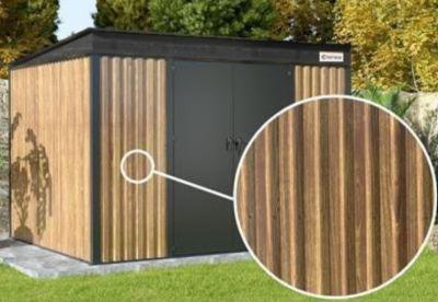 blaszany domek narzędziowy 2,4x2,4