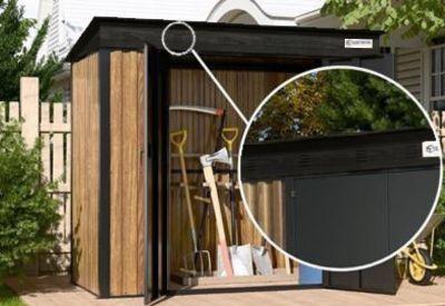 szopa ogrodowa z wywietrznikami