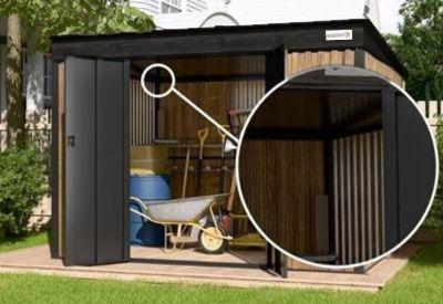 metalowa szopa na narzędzia