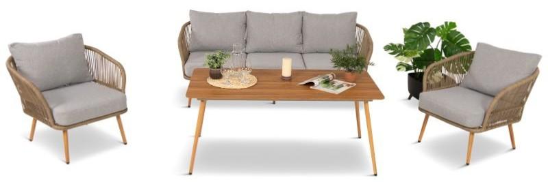 Komplet mebli do ogrodu dla 5 osób Dona