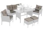 Komplet poduszek do mebli ogrodowych Perata Dining - 5x siedzisko 5x oparcie