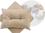 Zestaw poduszek do mebli Perata Grande - 4x siedzisko 8x oparcie - Beige