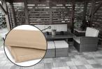 Poduszki wymienne do mebli do ogrodu Cofete Dining - 5x siedzisko 5x oparcie - Beige