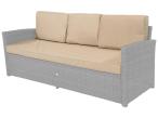 Komplet poduszek do sofy ogrodowej Cofete - 1x siedzisko 3x oparcie - Beige
