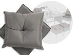 Komplet poduszek do mebli Torino Dining - 5x siedzisko 5x oparccie - grey