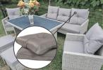 Komplet poduszek do mebli Torino Dining - 5x siedzisko 5x oparccie - grey