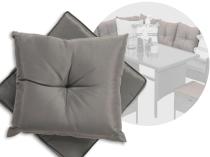 Komplet poduszek do mebli ogrodowych Torino Corner XL - 5x siedzisko 7x oparcie - grey