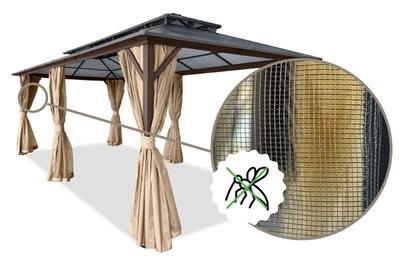 pawilon ogrodowy z moskitierą