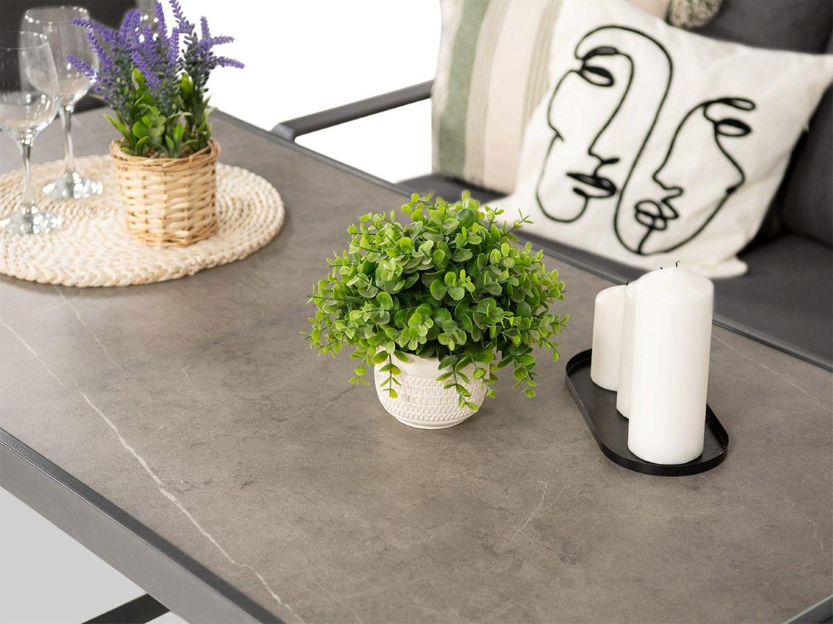 zestaw mebli ogrodowych ze szklanym blatem