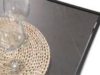 Szare nowoczesne meble na taras z ceramicznym stołem - zestaw dla 7 osób - Panaon Elite Plus Grey