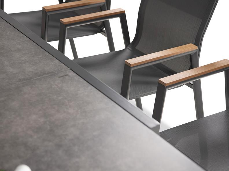 komplet mebli do ogrodu na aluminiowym stelażu