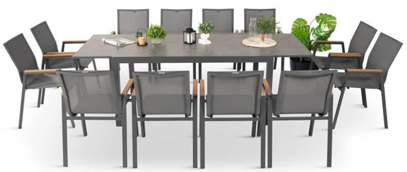 Komplet mebli do ogrodu z rozkładanym stołem