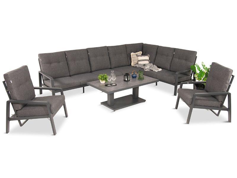 Narożnik Tavaro z obniżonym stolikiem