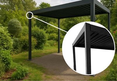 pergola wolnostojąca z aluminium 3x4