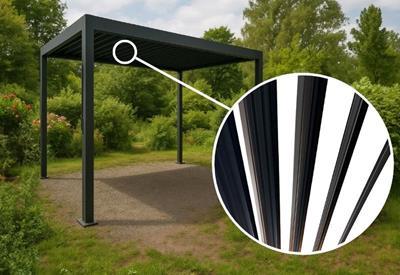 pergola tarasowa z lamelami 3x4