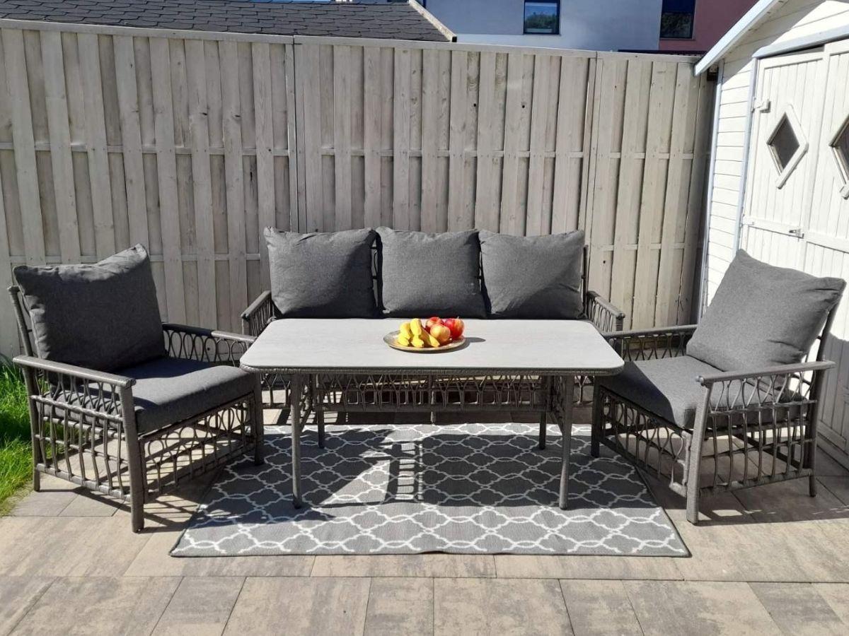 Komplet mebli do ogrodu dla 5 osób Tebra