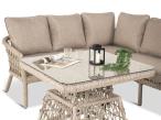 Aluminiowy narożnik tarasowy w stylu boho Parlas - Cream
