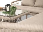 Aluminiowy narożnik tarasowy w stylu boho Parlas - Cream