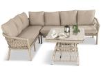 Aluminiowy narożnik tarasowy w stylu boho Parlas - Cream