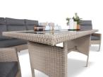 Zestaw mebli technorattanowych obiadowych z wysokim stołem Lirata Dining - Grey