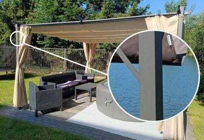 volně stojící pergola 3x4